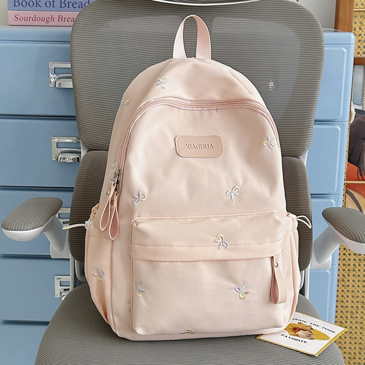 Embroidered Floral Detail Casual Backpack Kalsten