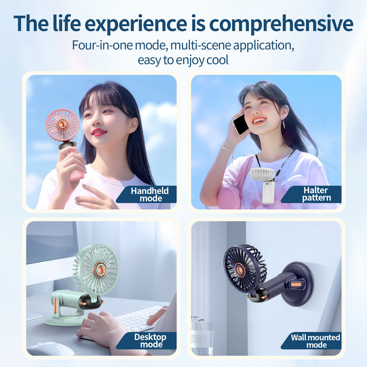 Unisex Versatile 360-Degree Rotating Wall-Mounted Fan Kalsten