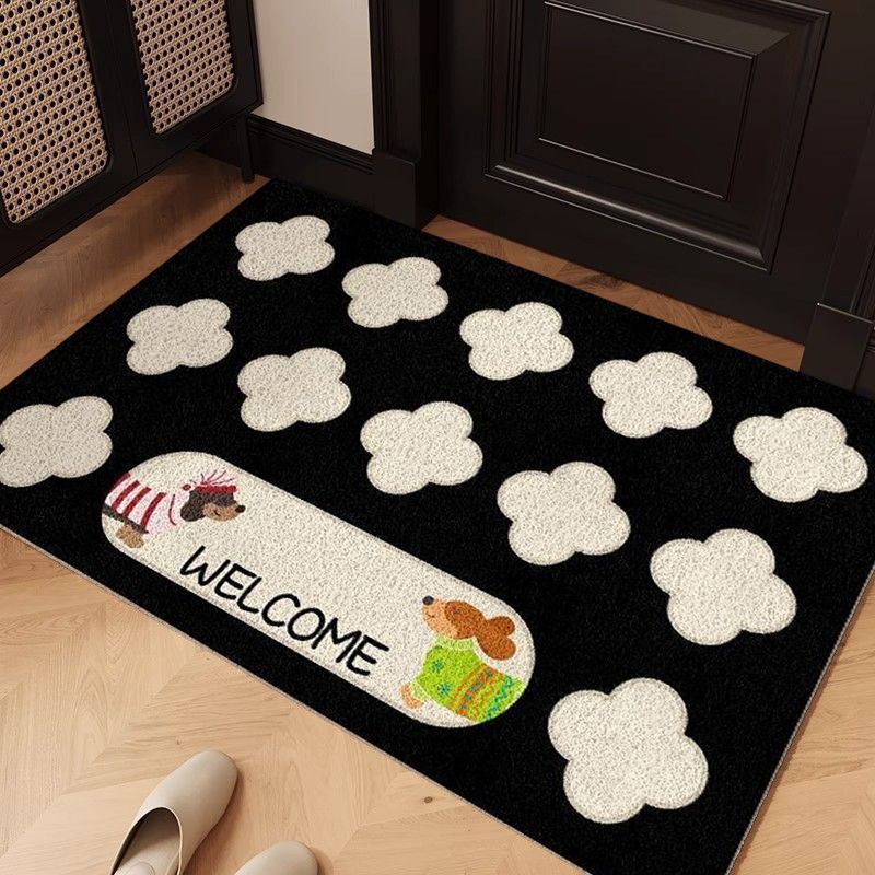 Playful Dog-Themed Entrance Mat
