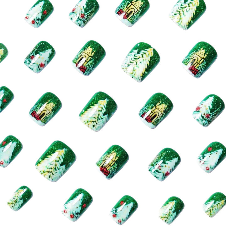 Artificial nails with Christmas design Kalsten