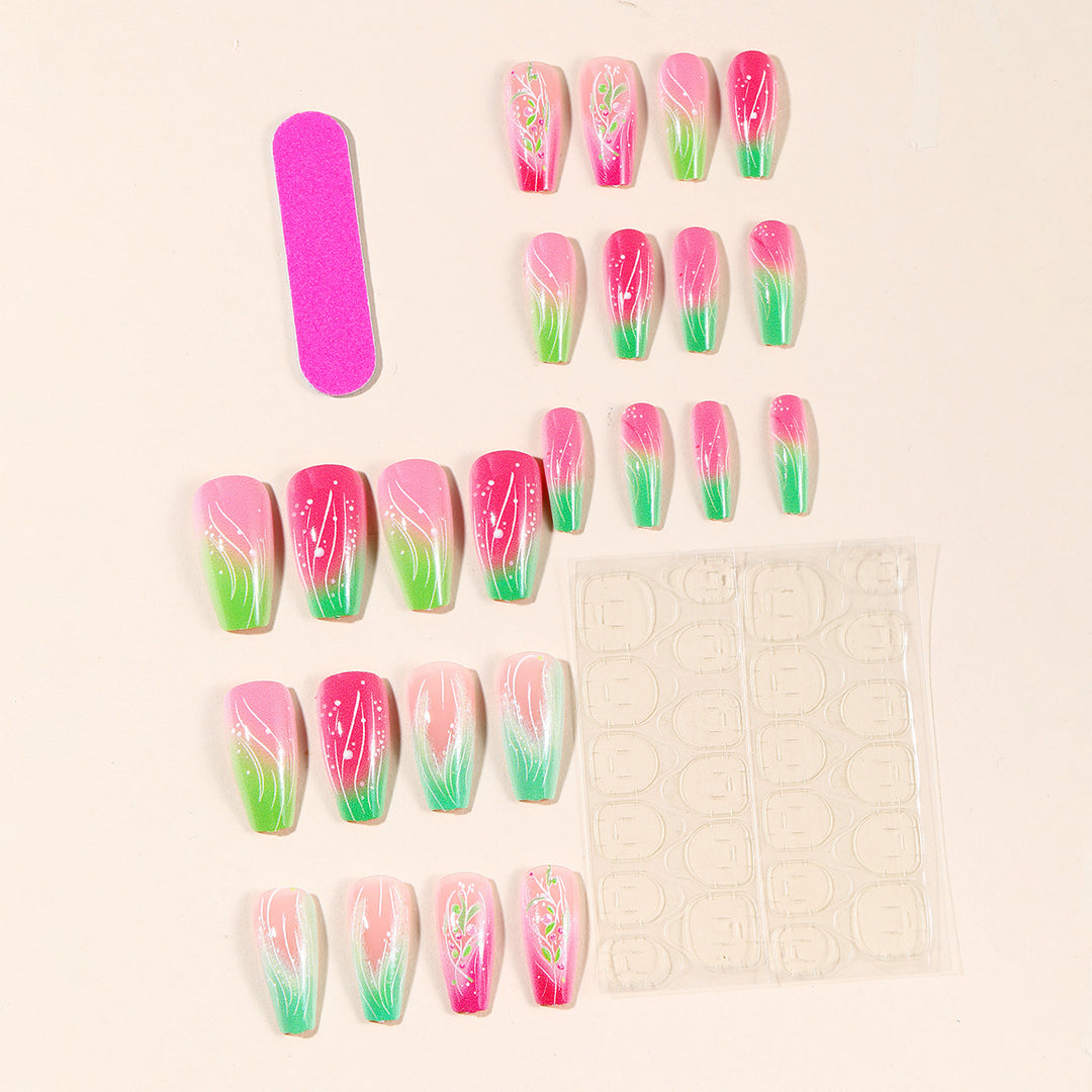 Decorative Floral Nail Art Extensions Kalsten 1789713480