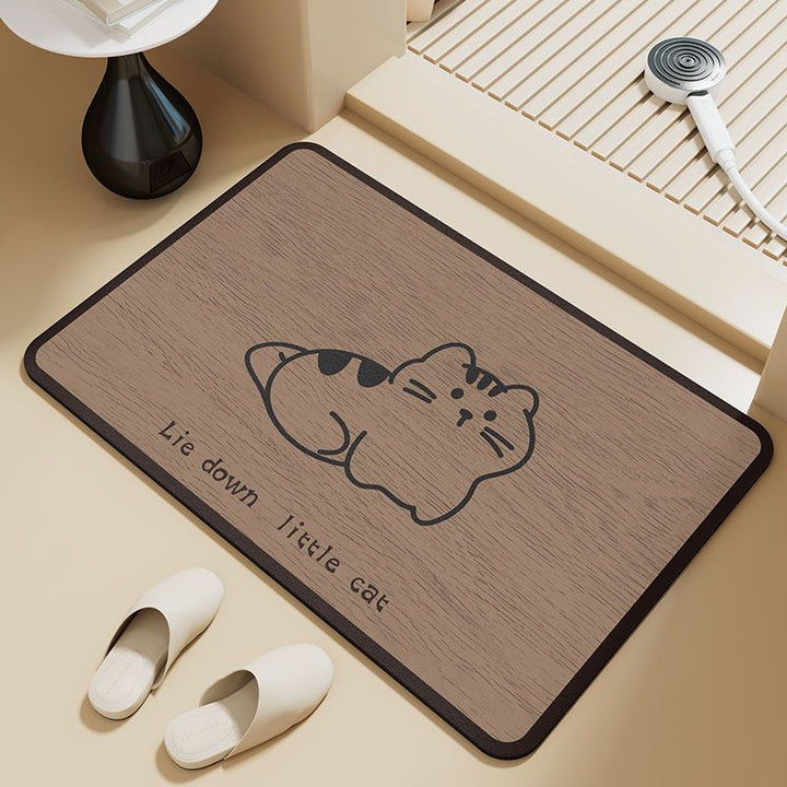 3D Butterfly Pattern Bath Mat