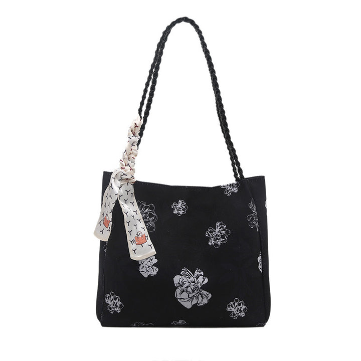 Floral Patterned Shoulder Tote Bag Kalsten