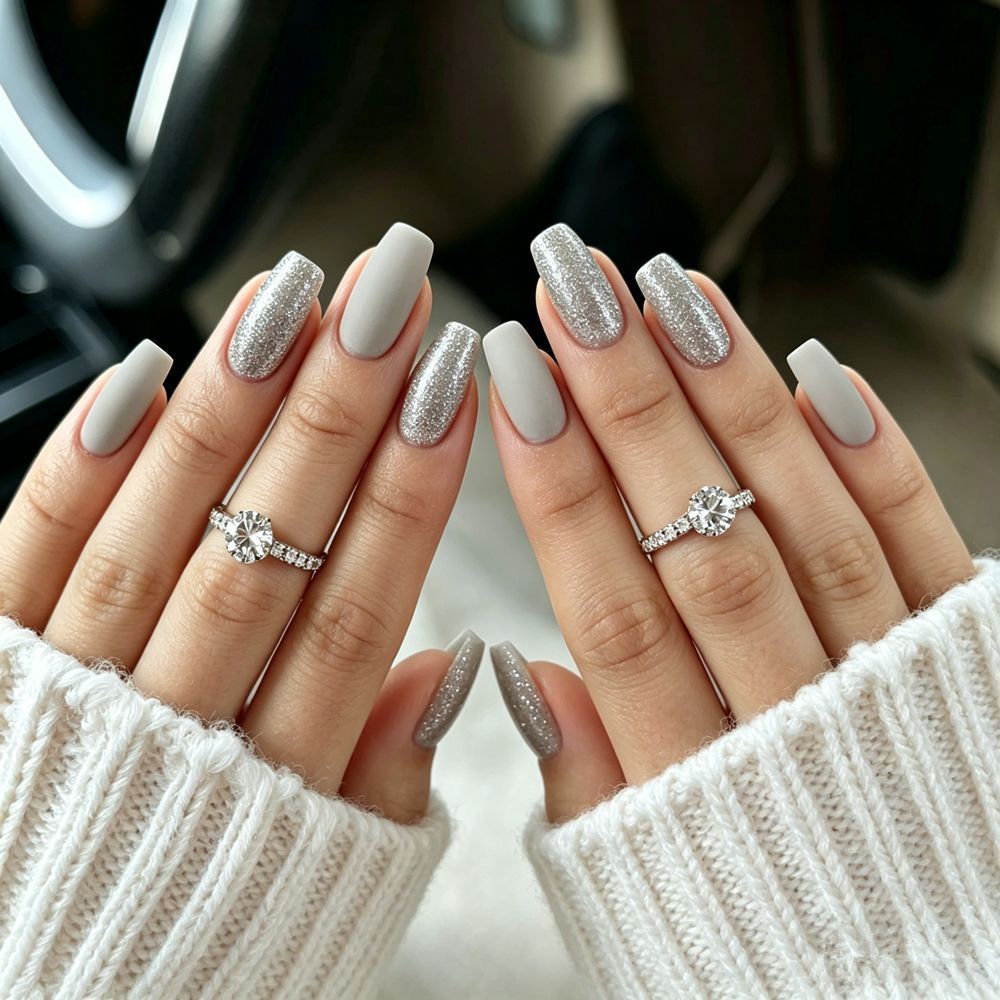 Glamorous Artificial Nails Set Kalsten