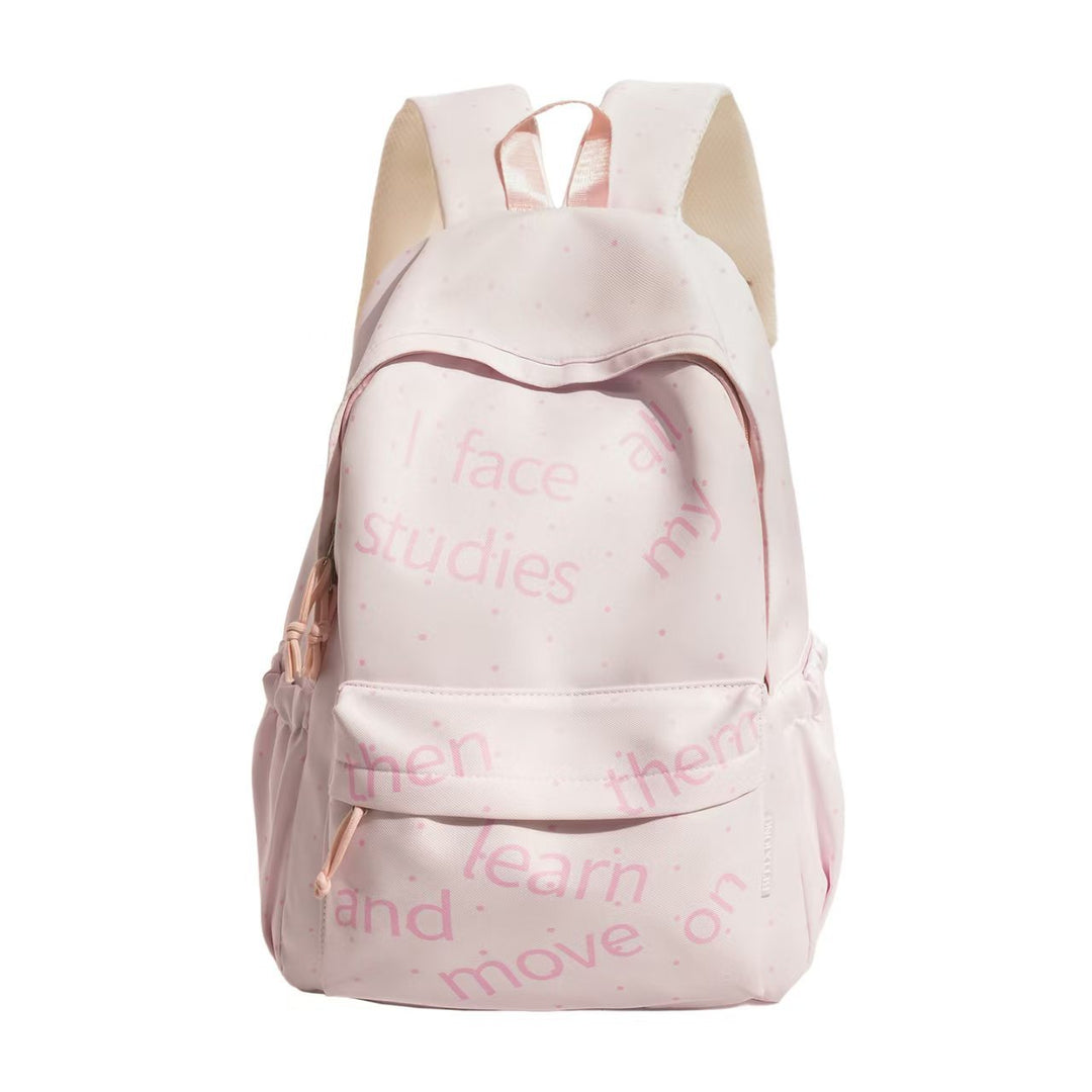 Backpack with Modern Lettering and Stylish Dots Kalsten