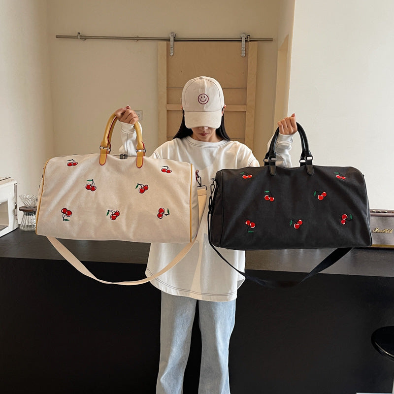Embroidered Travel Duffel Bag Kalsten