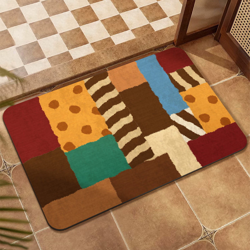 Colorful Patchwork Area Mat