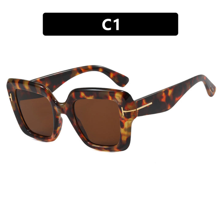 Women's square sunglasses with comfortable plastic frame and UV protection Kalsten