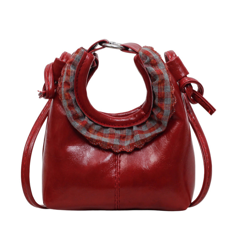 WoStylish Handcrafted Leather Bucket Bag Kalsten