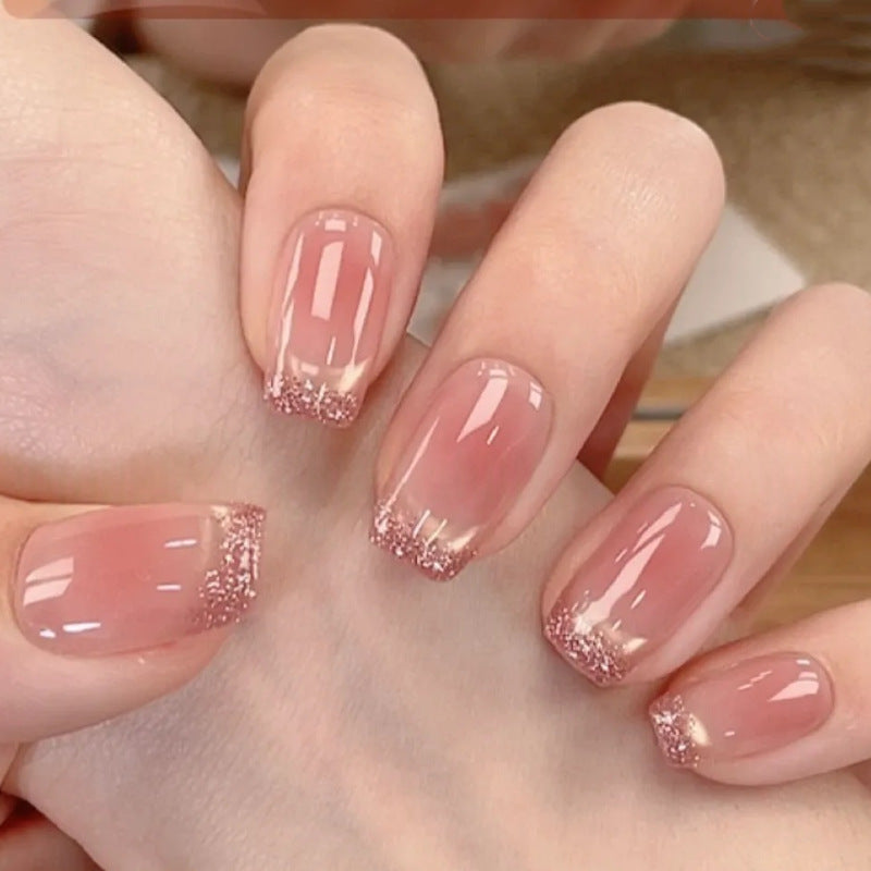 Glitter Ombre Nail Extensions