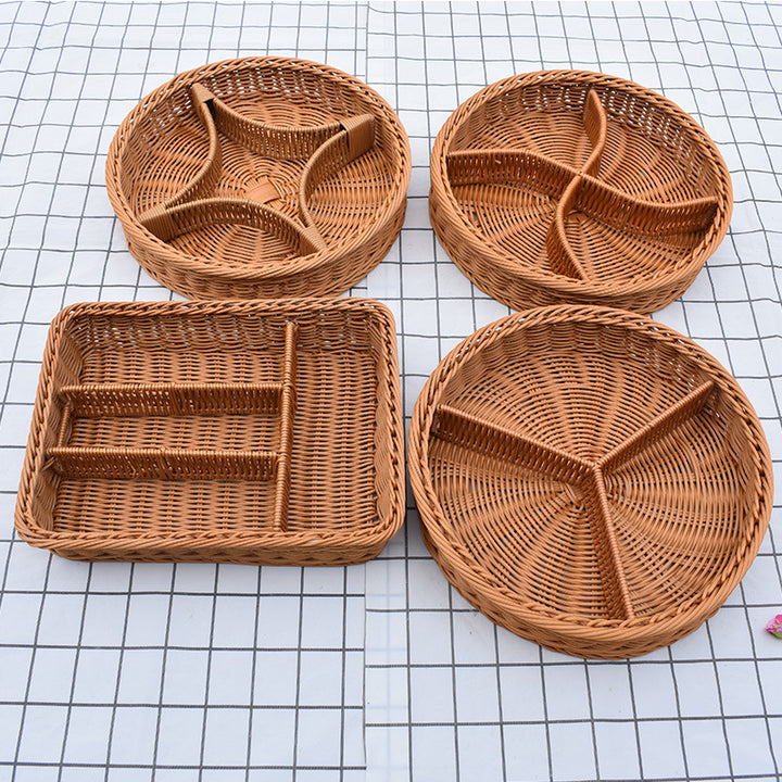 Multi-Compartment Woven Organizer Tray Kalsten