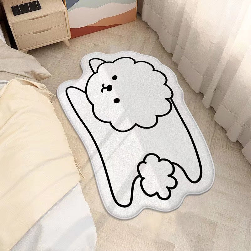 Cute Cat-Shaped Area Rug Kalsten