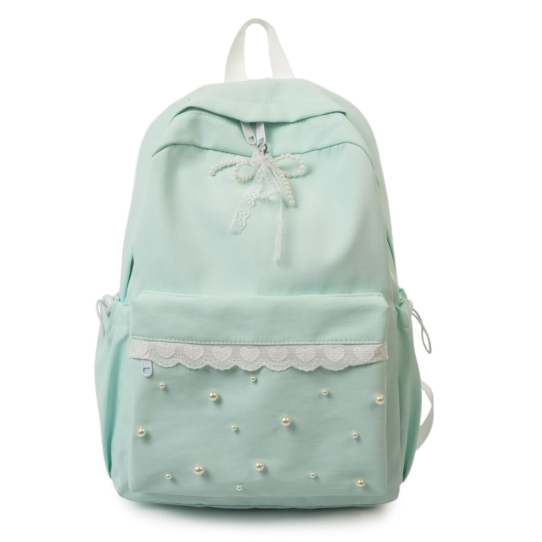 Backpack with elegant pearl applications and intricate design Kalsten