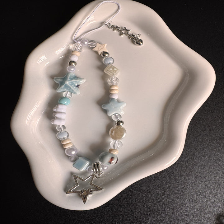 Star-Themed Beaded Charm Necklace Kalsten