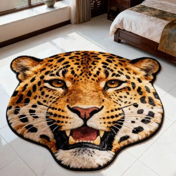 Animal-shaped Plush Rug
