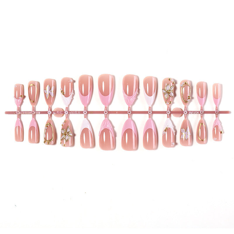 Artificial nail set with romantic accents Kalsten