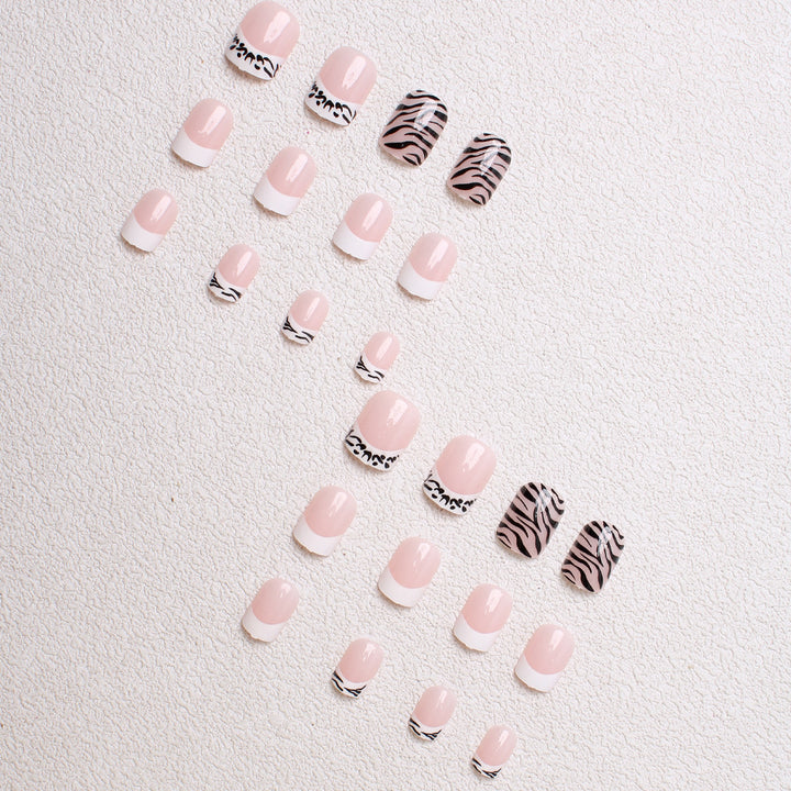 Stylish Animal Print Press-On Nails Kalsten