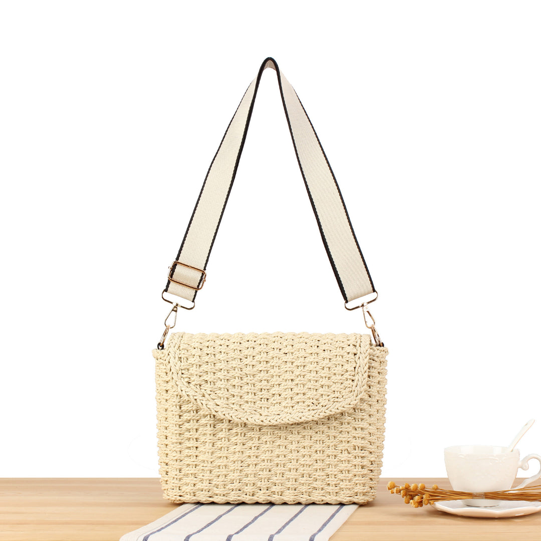 Shoulder bag in handcrafted woven style Kalsten