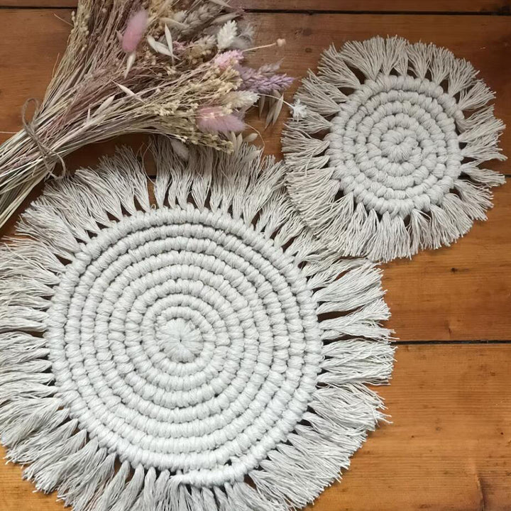 Elegant Macrame Wall Mat Kalsten