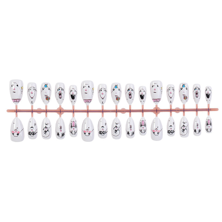 Creative Character-Themed Press-On Nail Art Set kalsten