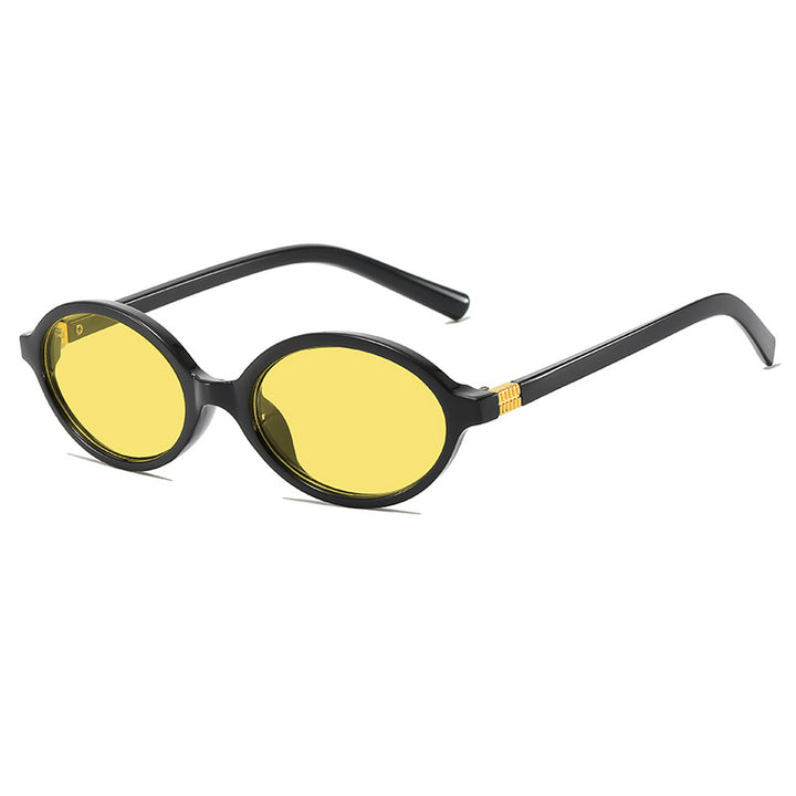 Vintage-Inspired Oval Frame Eyeglasses Kalsten