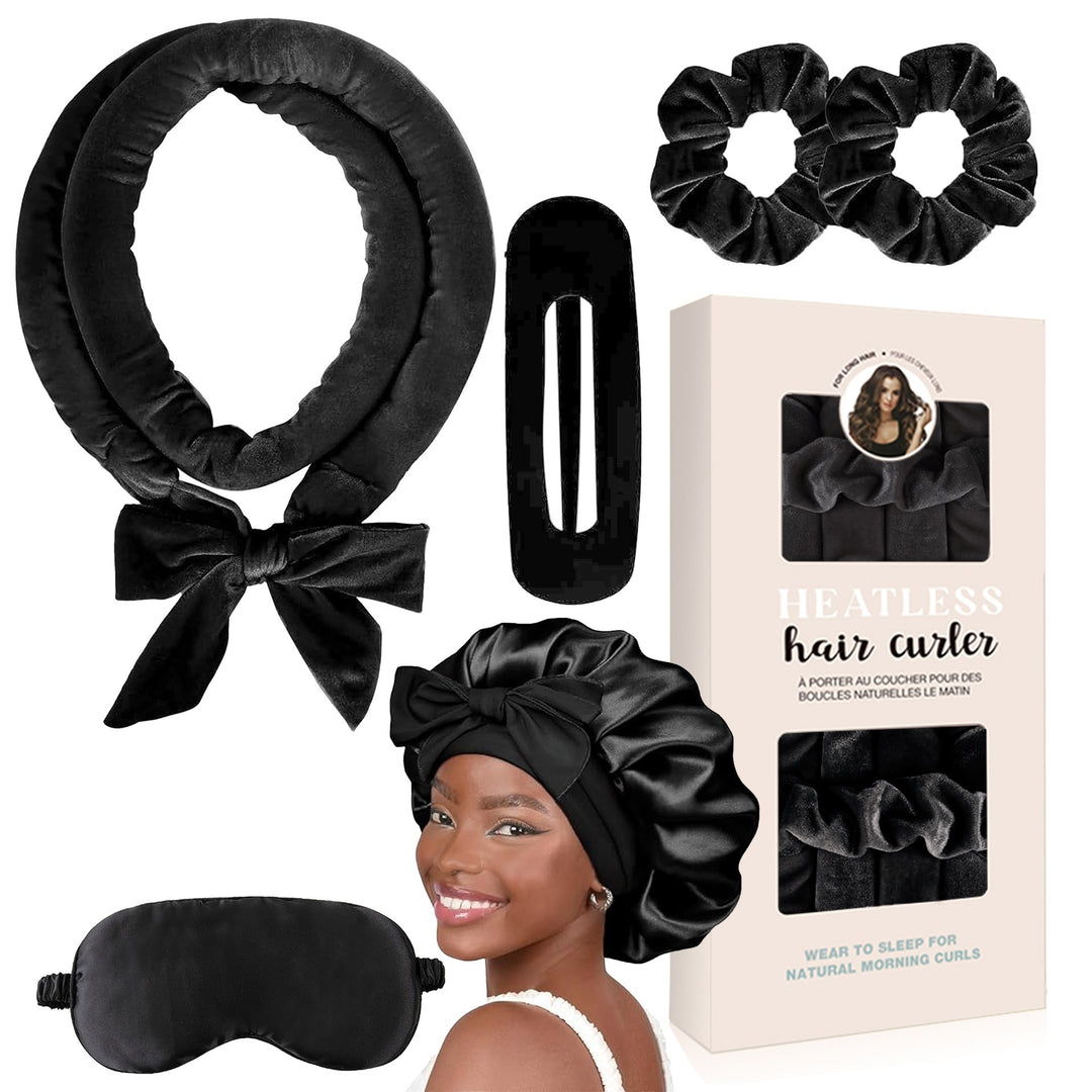 Heatless Satin Hair Curling Set