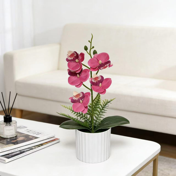 Faux Orchid Arrangement for Indoor Home Decor