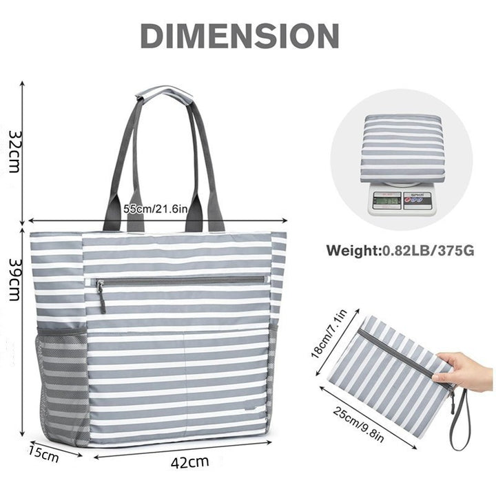 Spacious beach bag with multiple compartments Kalsten