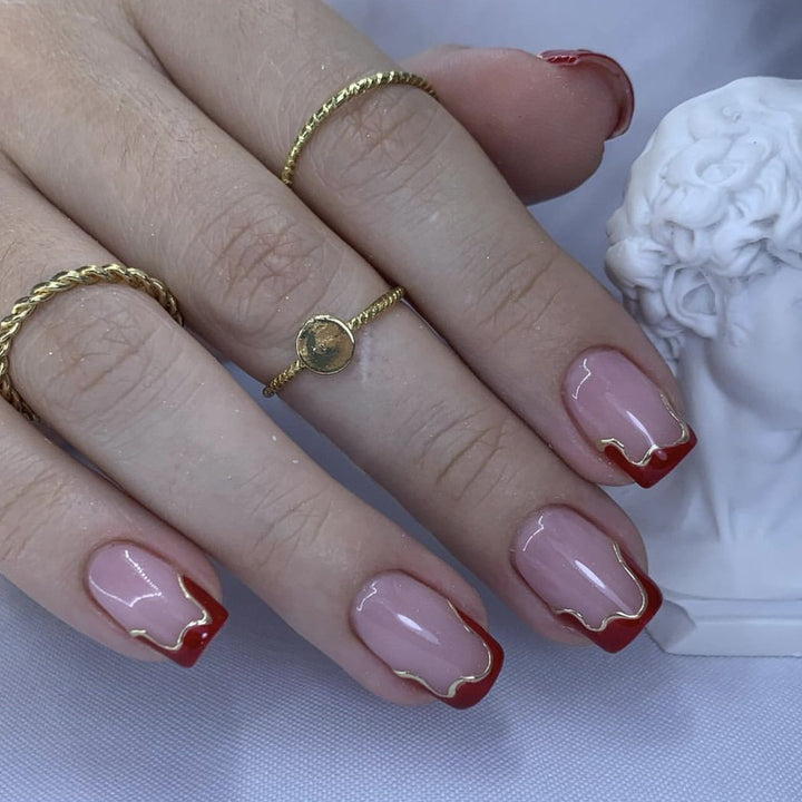 Elegant French Tip Acrylic Nail Art Extensions Kalsten
