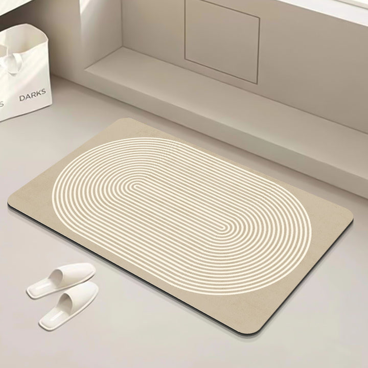 Modern Geometric Bath Mat Kalsten