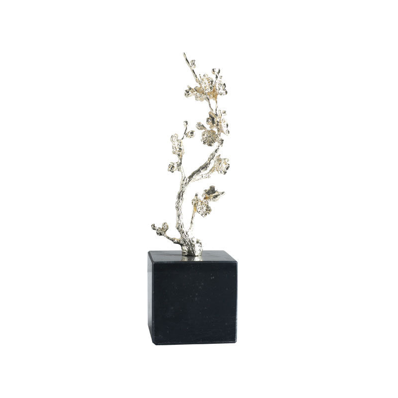 Artistic Silver Blossom Tree Sculpture