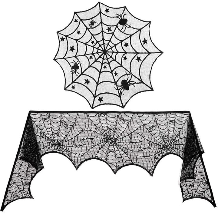 Decorative Spider Web Tablecloth