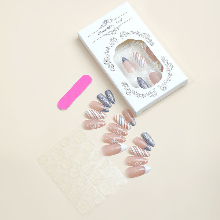 Creative nail art set with elegant patterns Kalsten