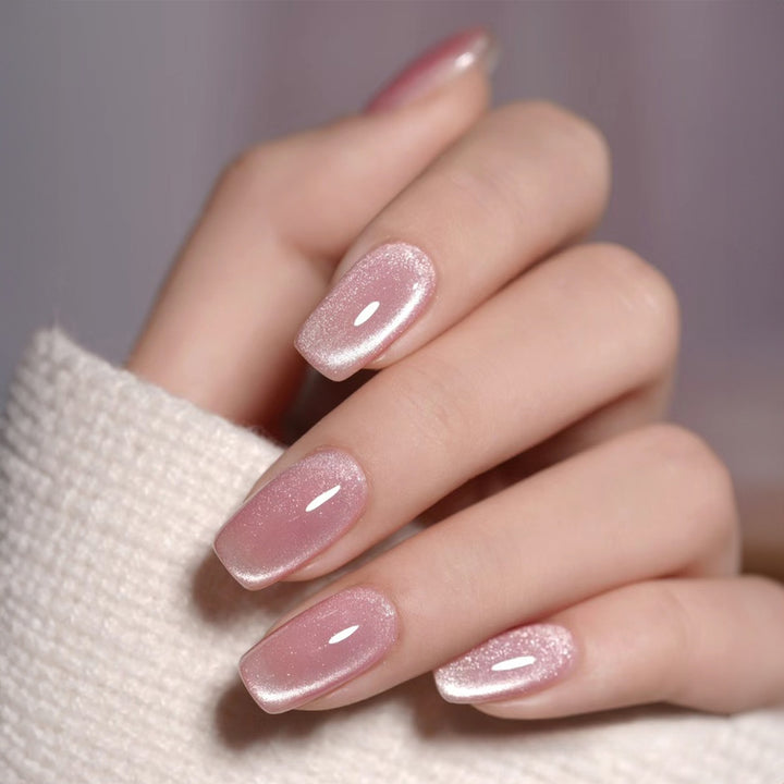 Glamorous artificial nail set with glitter and glamour accents Kalsten