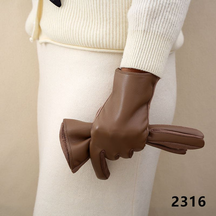Luxurious Leather Touchscreen Gloves Kalsten