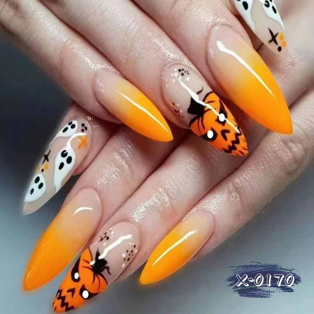 Halloween-Themed Press-On Nail Art Set