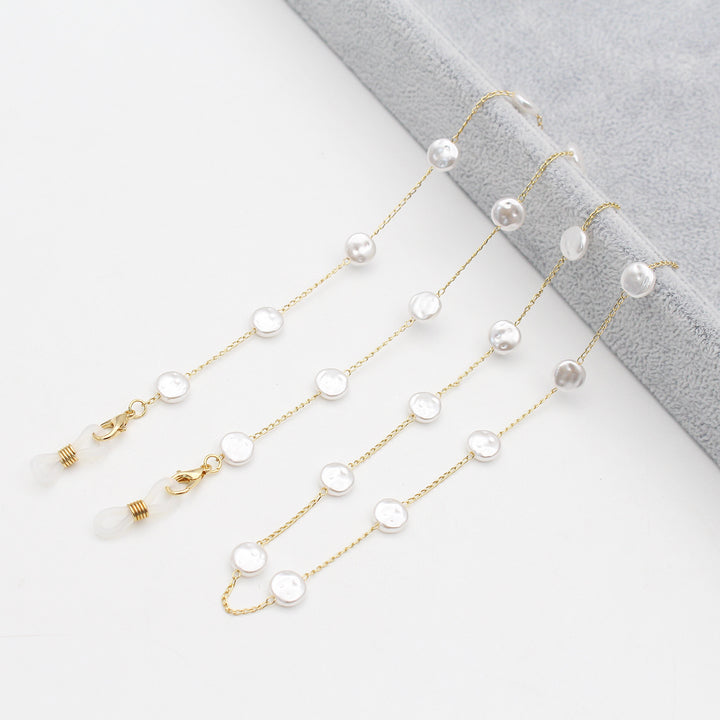 Pearl-Accented Eyewear Chain Kalsten