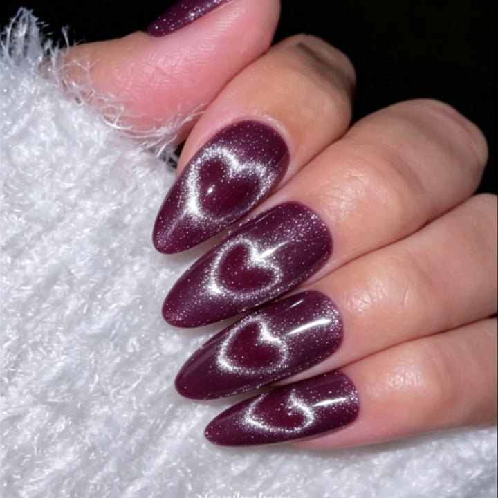 Artificial nails with romantic heart design Kalsten