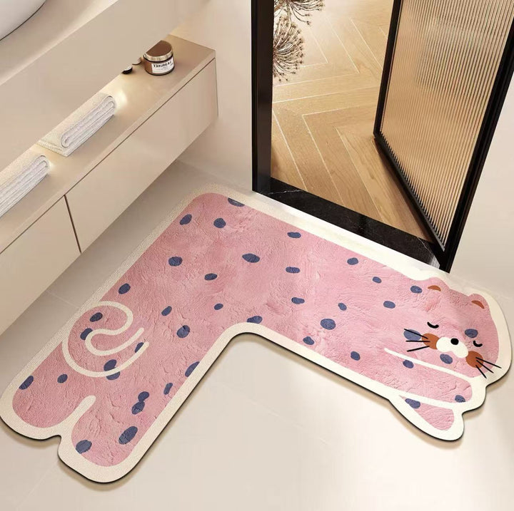 Cute Bear-Shaped Bath Mat