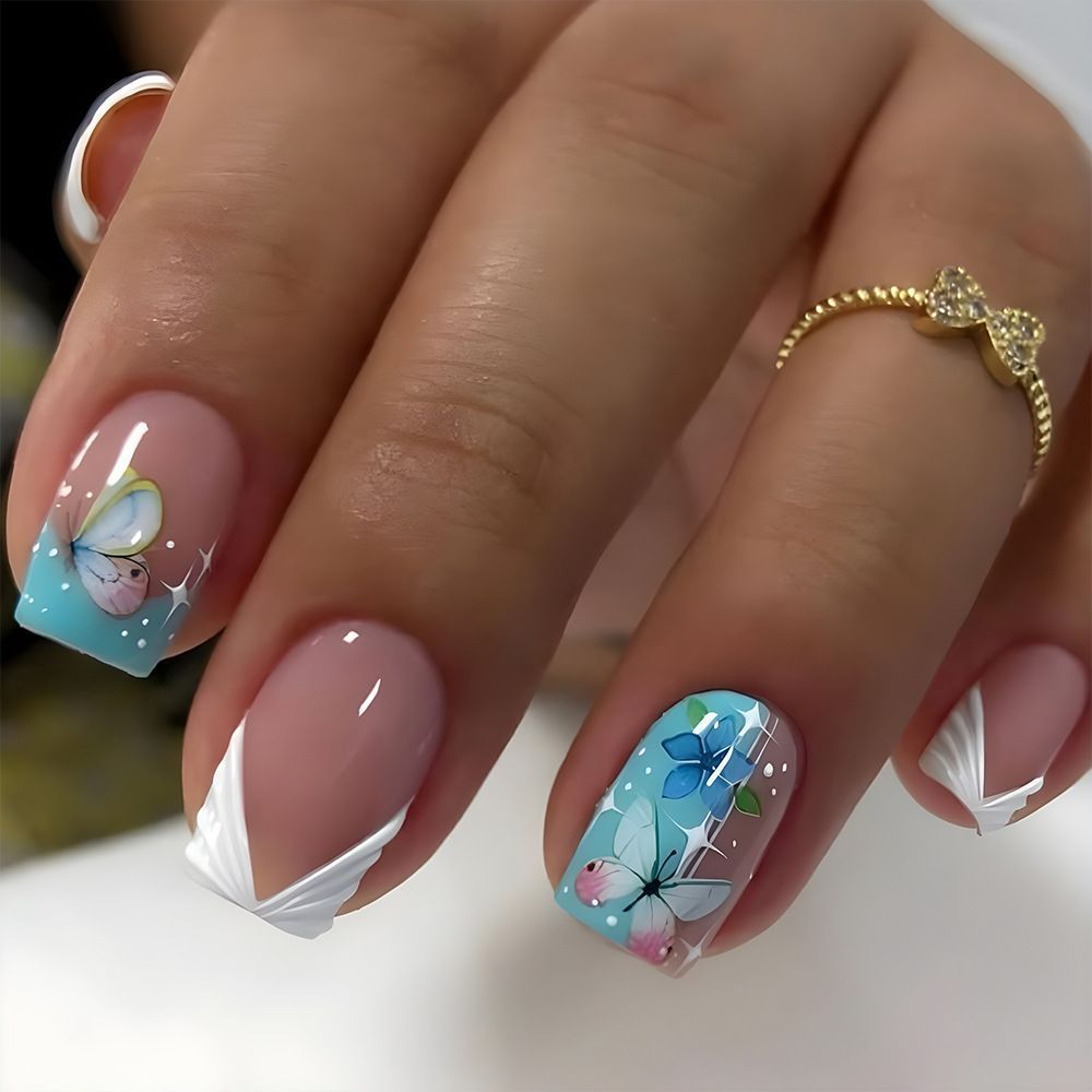 Floral Gradient Nail Art Design Kit Kalsten
