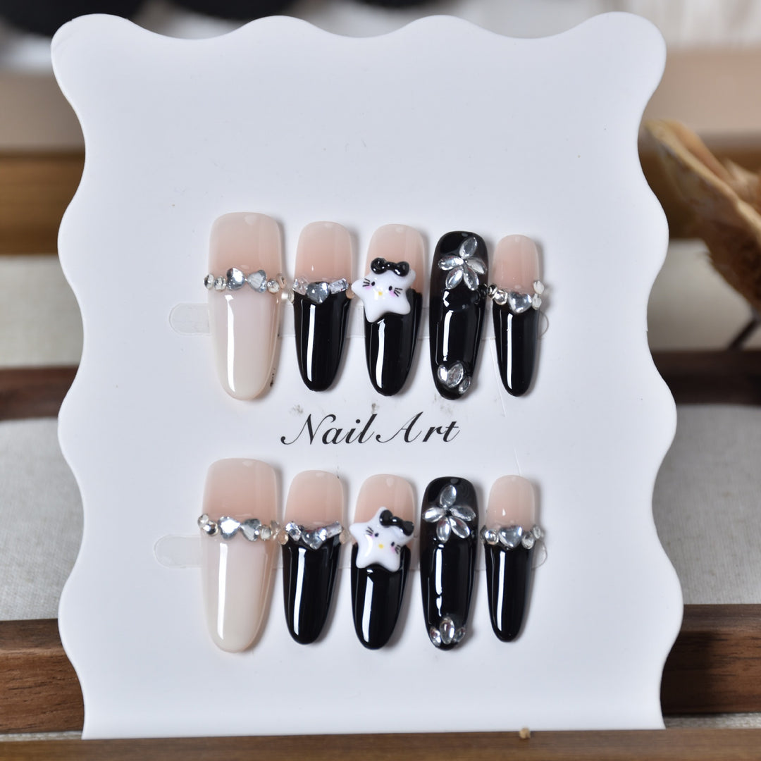 Decorative Animal Print Press-On Nail Set Kalsten