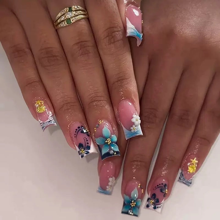 Decorative Floral Nail Art Extensions Kalsten 1787913768