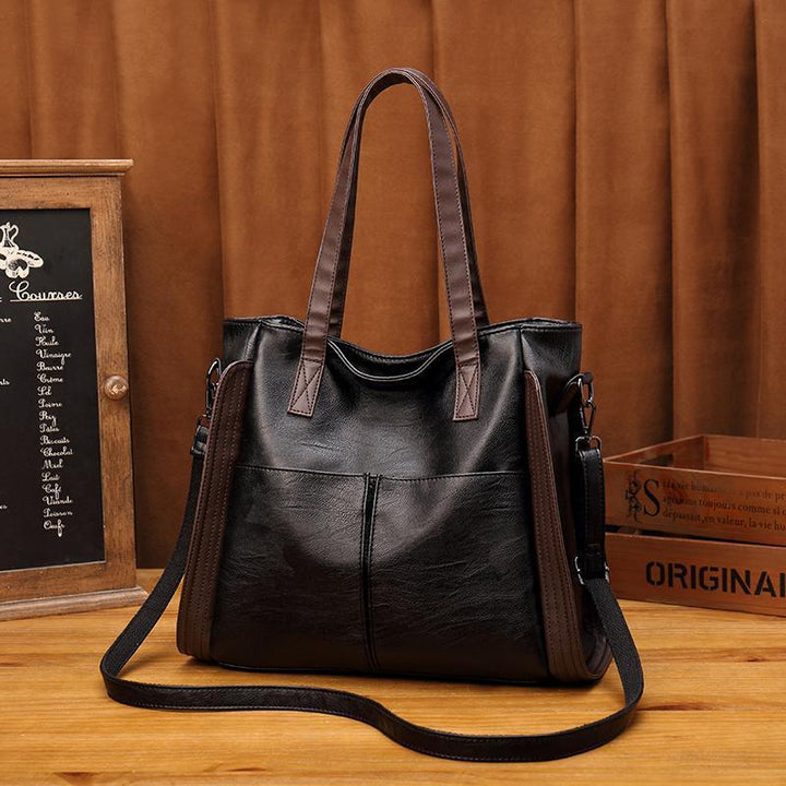 Stylish Faux Leather Tote Bag