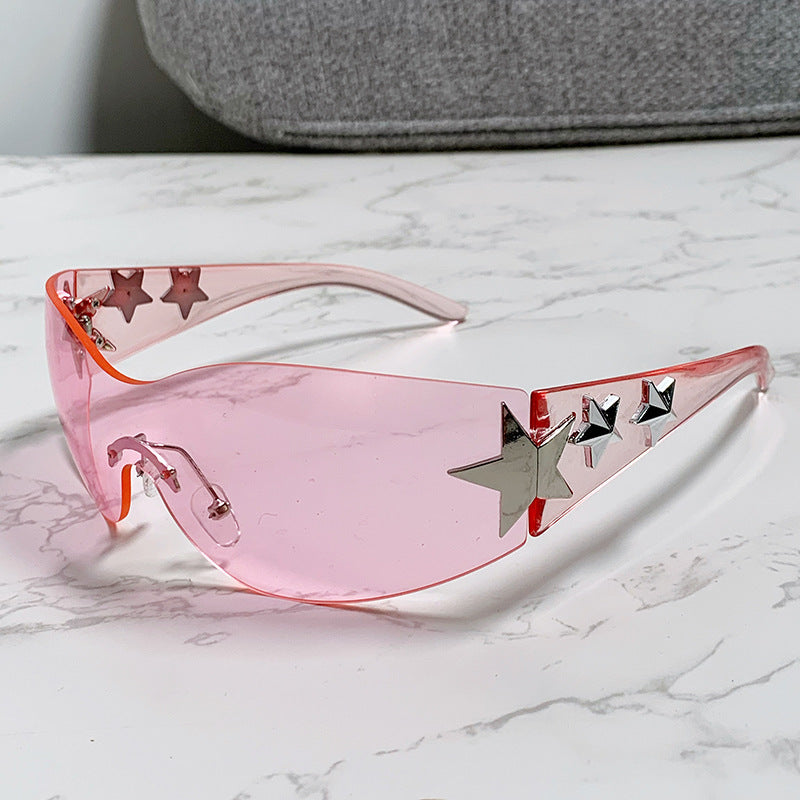 Ladies futuristic sunglasses with striking design and fashionable accents Kalsten