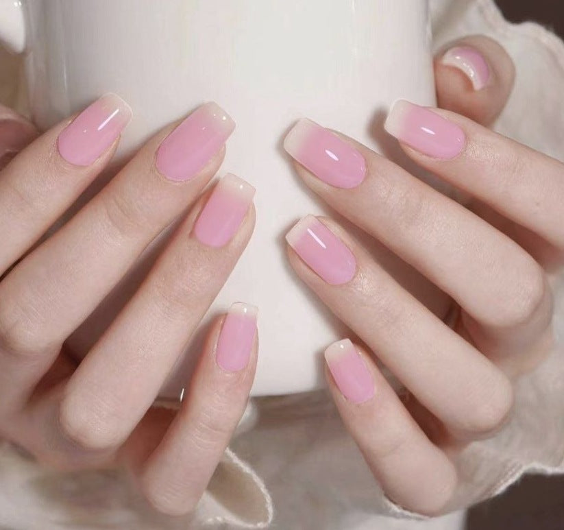 Decorative Glitter French Tip Nail Enhancements Kalsten