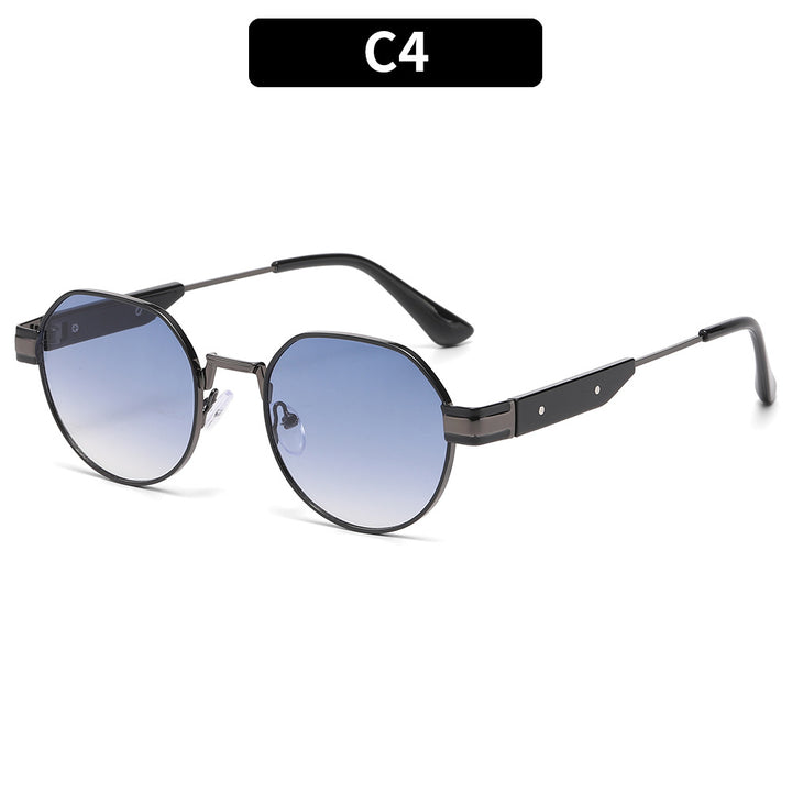 Modern Geometric Round Sunglasses