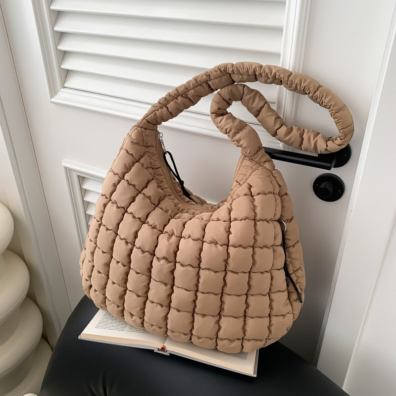 Quilted Casual Hobo Bag