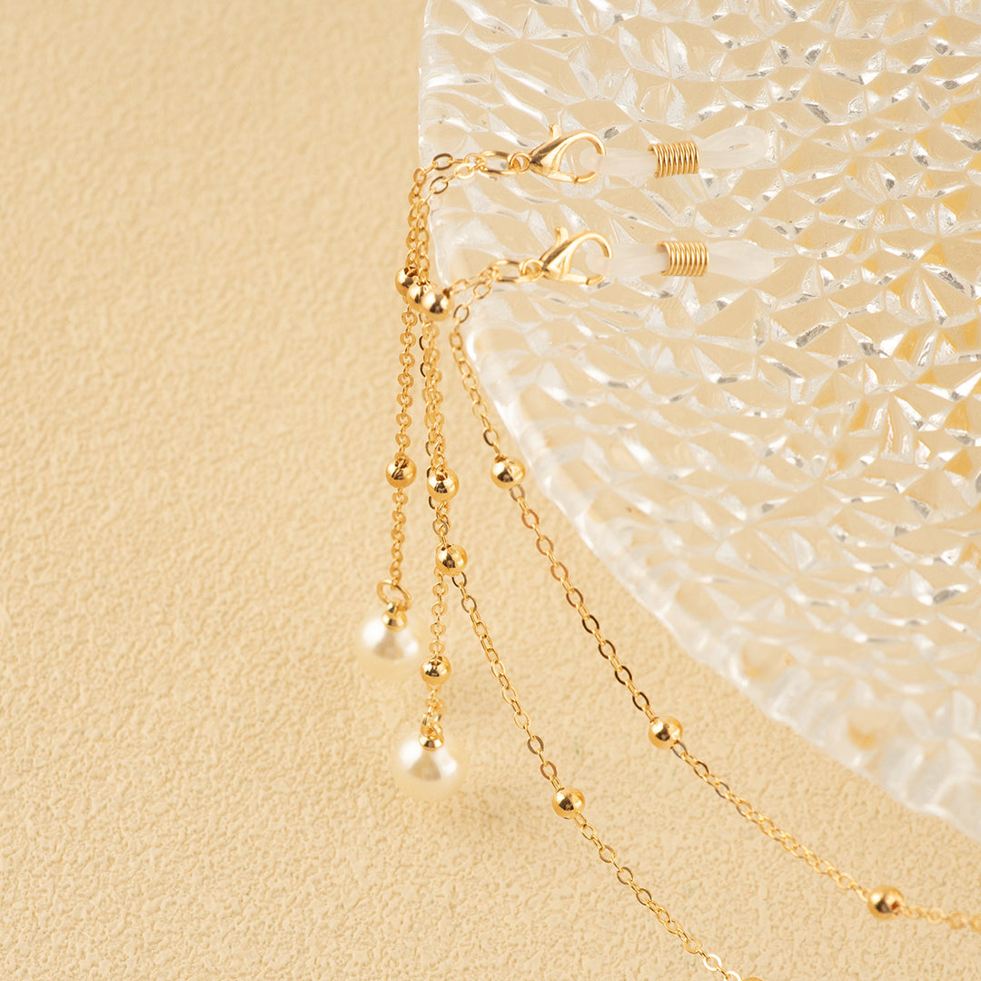 Elegant Pearl-Accent Eyewear Chain Kalsten