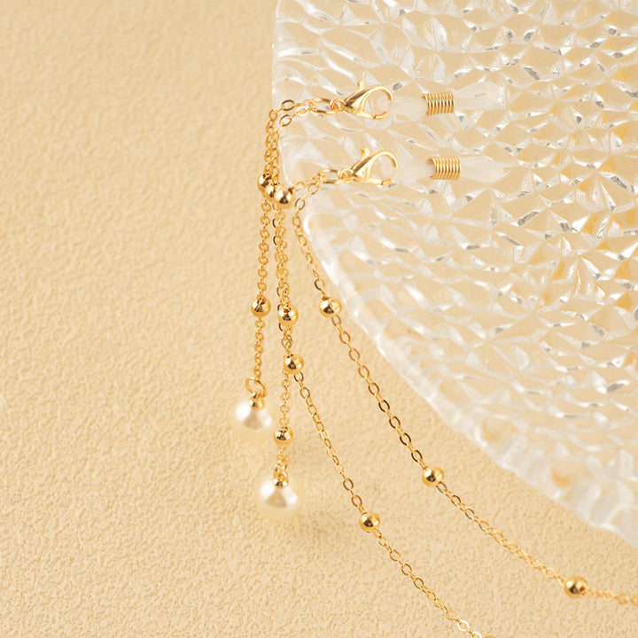 Elegant Pearl-Accent Eyewear Chain Kalsten