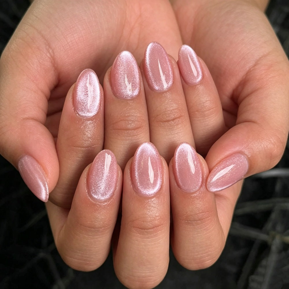 Artistic Press-On Nail Set with Celestial Design Kalsten